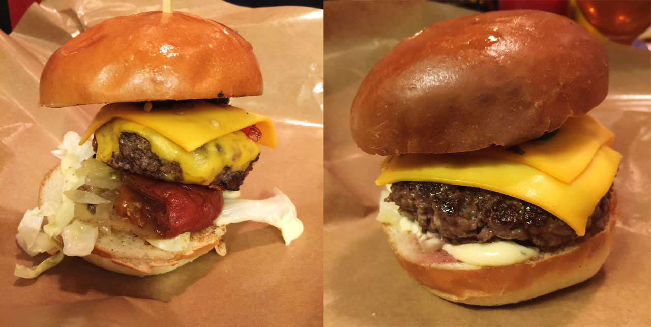 Saftig burgare på Burgers & Beer