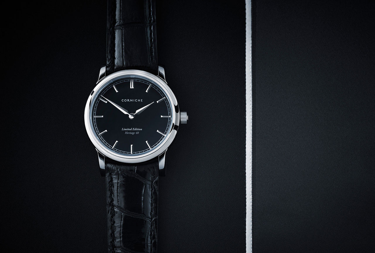 Stålklocka från svenska Corniche