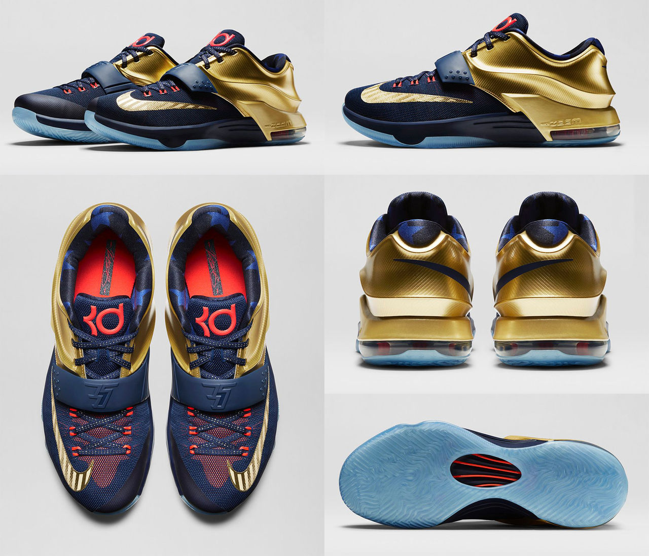 Nike KD7 med guldinslag