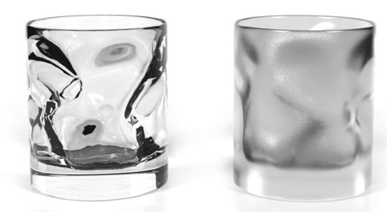 Glas inspirerade av isen