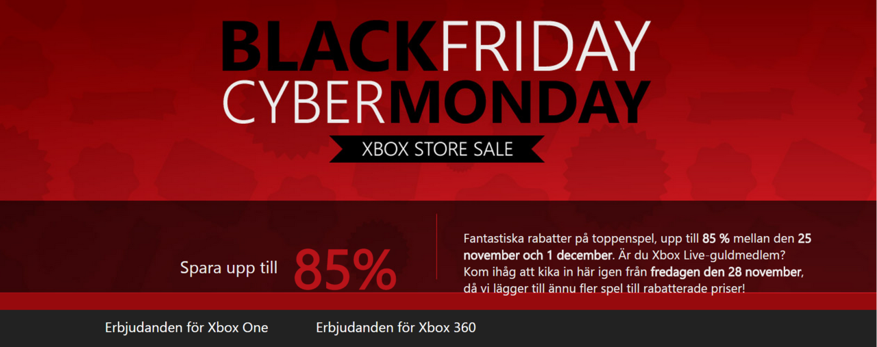 Här har ni Microsofts Black Friday-erbjudanden