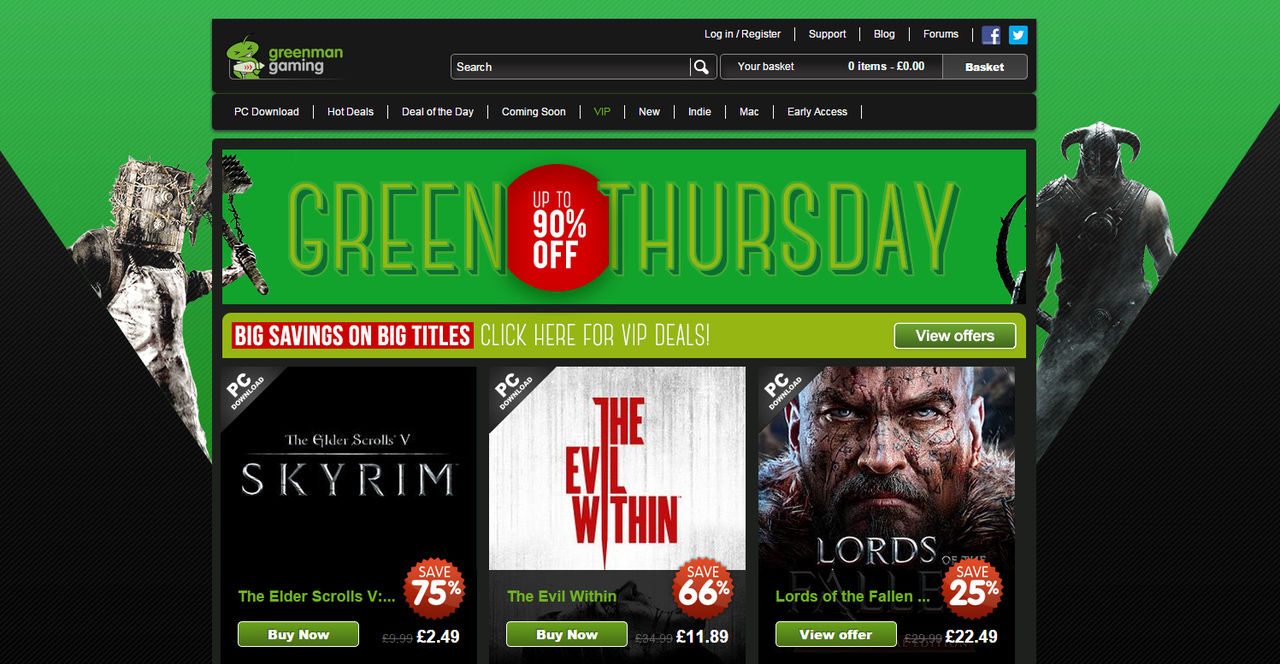 Greenman Gaming hakar på Black Friday de med