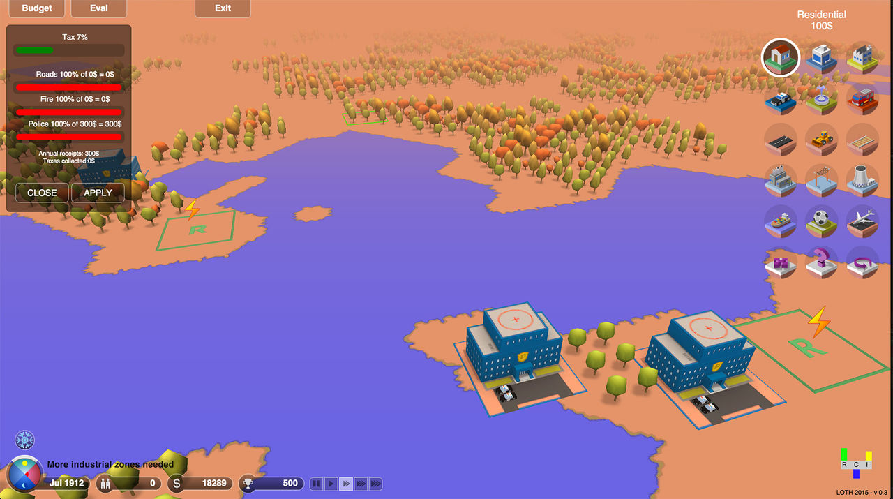 3D.City är en Sim City-klon byggd med javascript