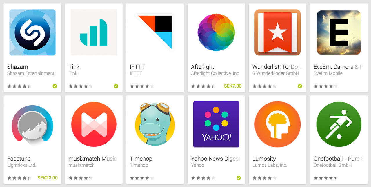 Det bästa för Android från 2014