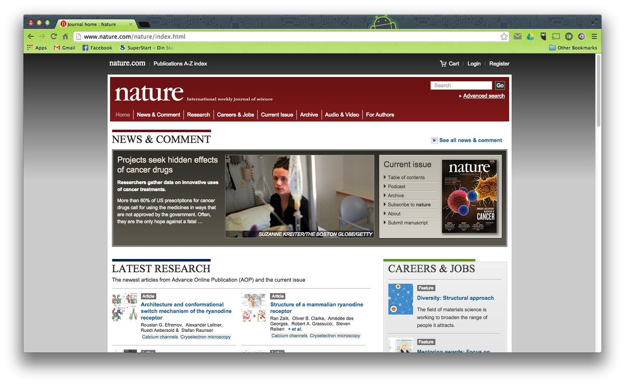 Nature släpper alla sina forskningsrapporter gratis