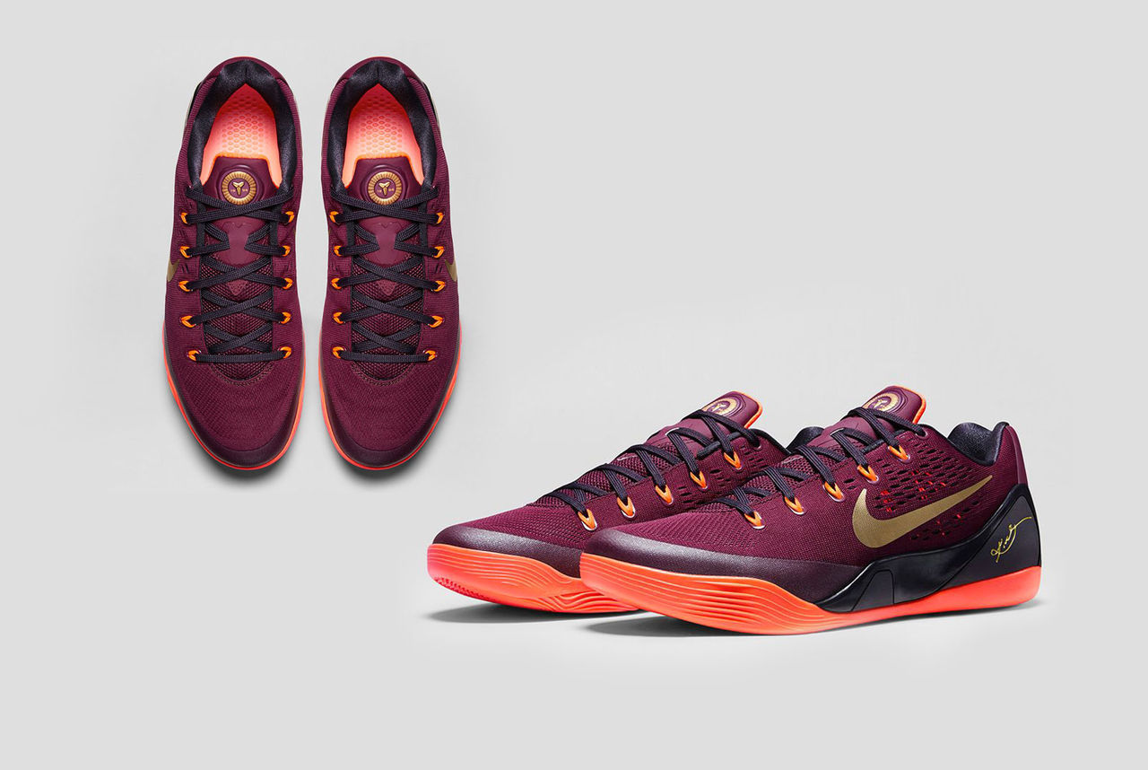 Vinrött från Nike och Kobe