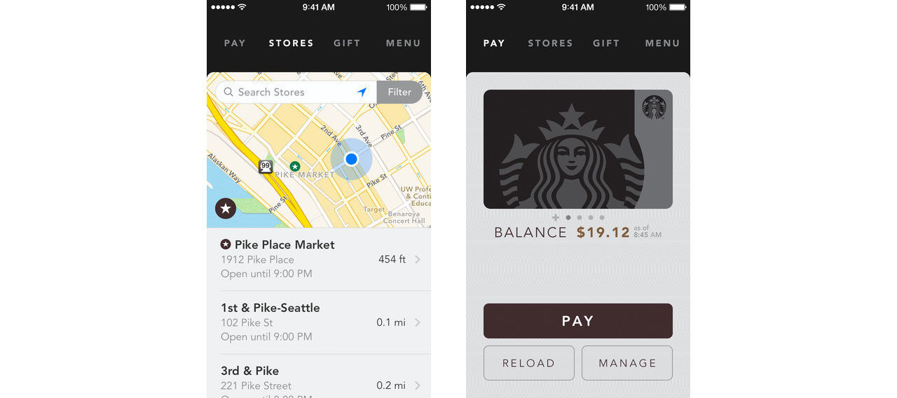Beställ och betala din kaffe med en app