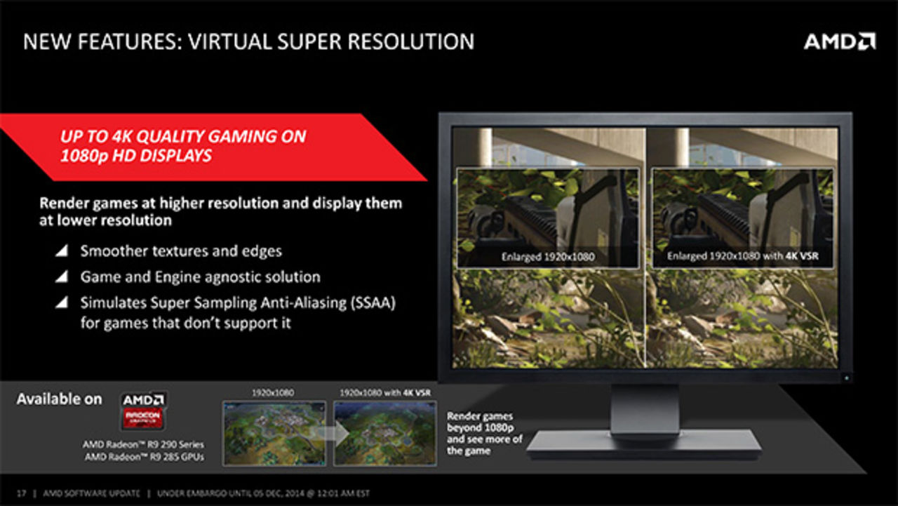 AMDs nya Catalyst innehåller Virtual Super Resolution