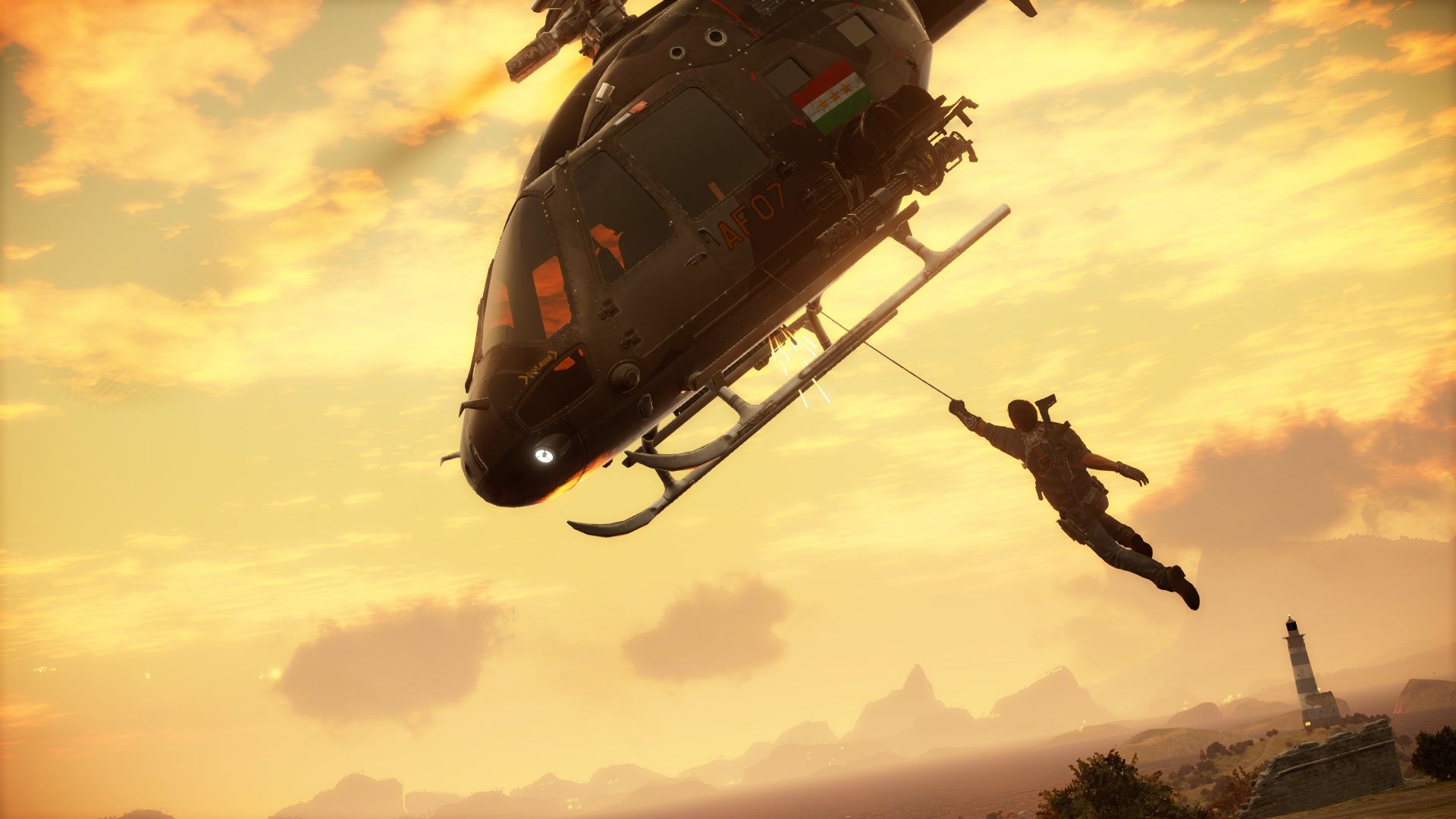 Ett tjog med bilder från Just Cause 3