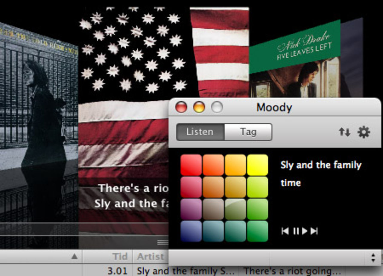 Moody 0.3 laddar ner taggar