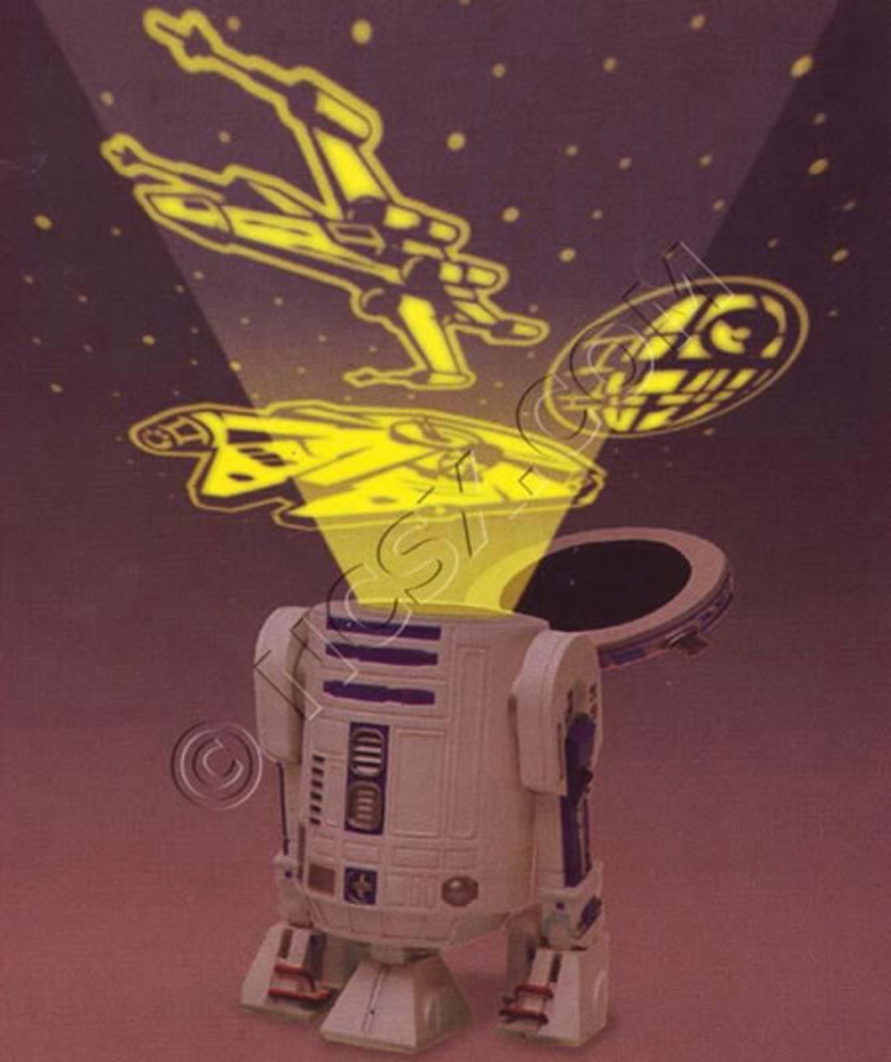 R2-D2 med nattbelysning