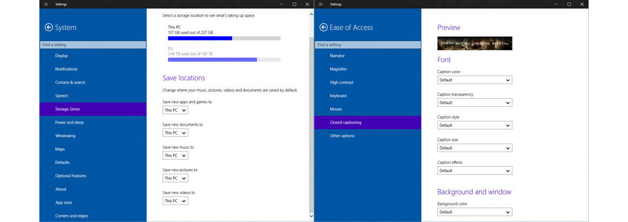 Funktioner från Windows 10 Consumer Preview avslöjas