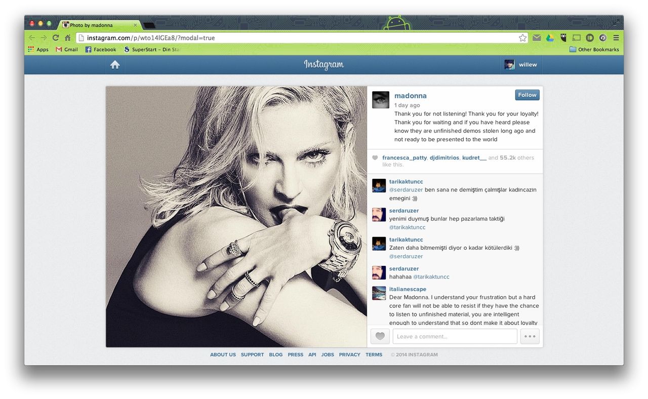 Madonnas kommande album läckt