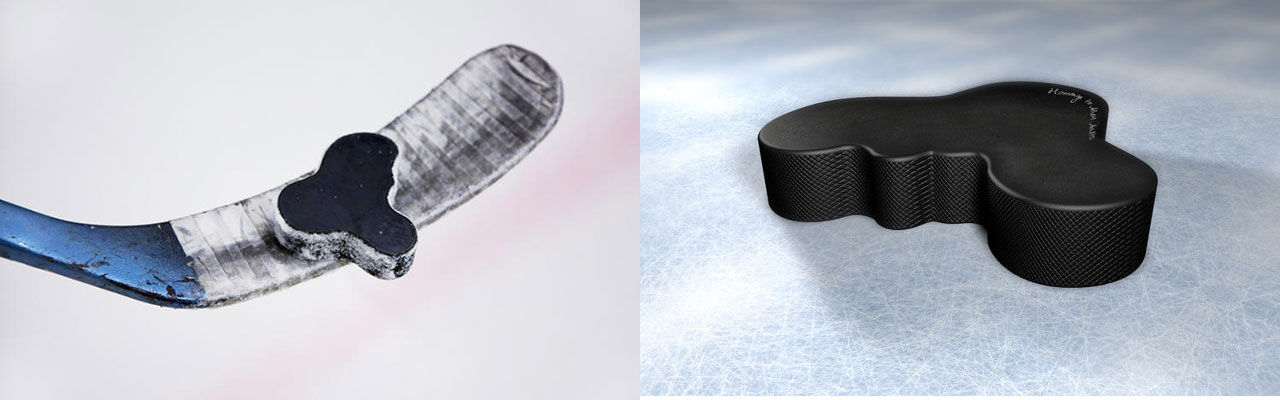 Aaltopuck - en hockeypuck som inte är rund