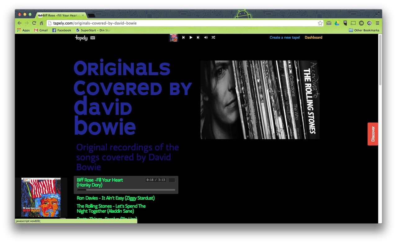 Skapa din egen mixlista med Tapely