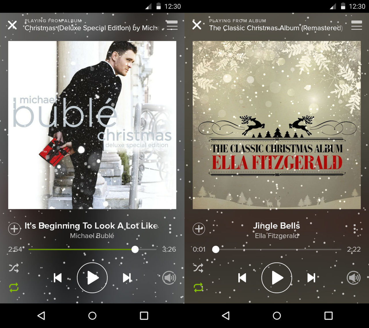 Det snöar på Spotify