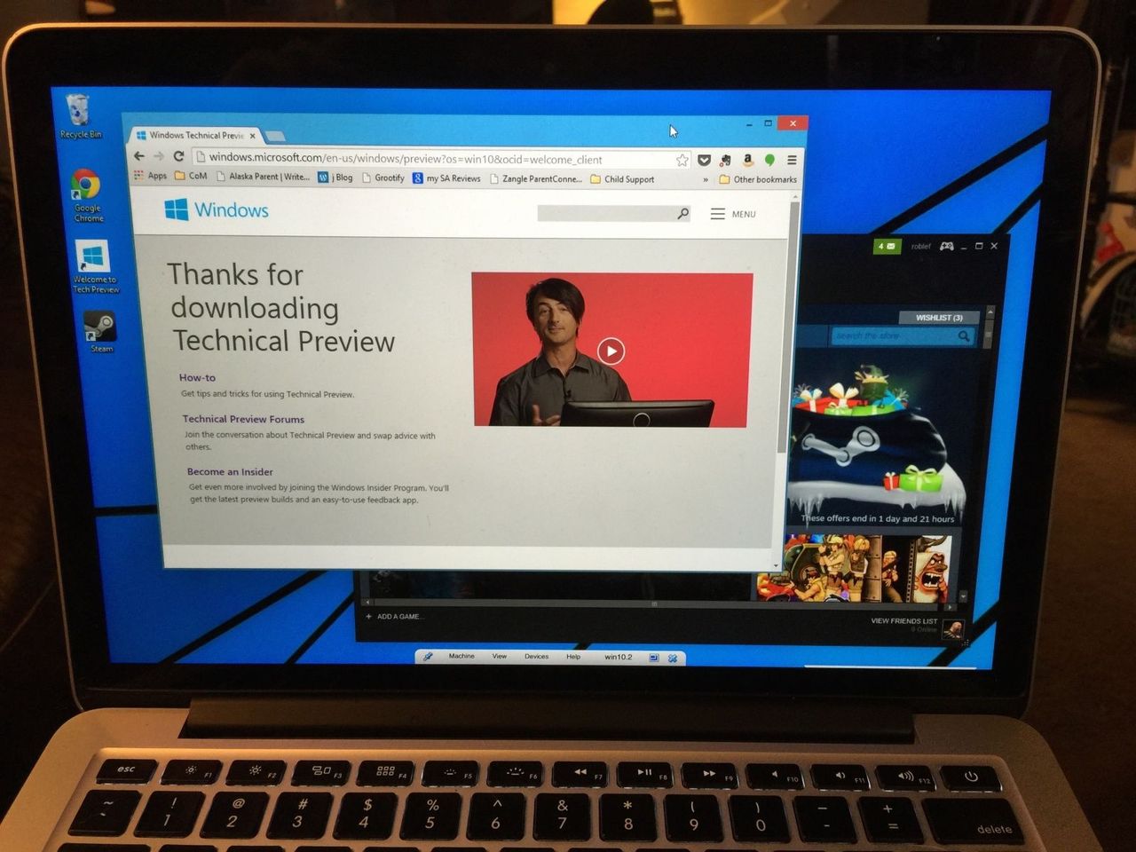 Kör Windows 10 på din Mac gratis