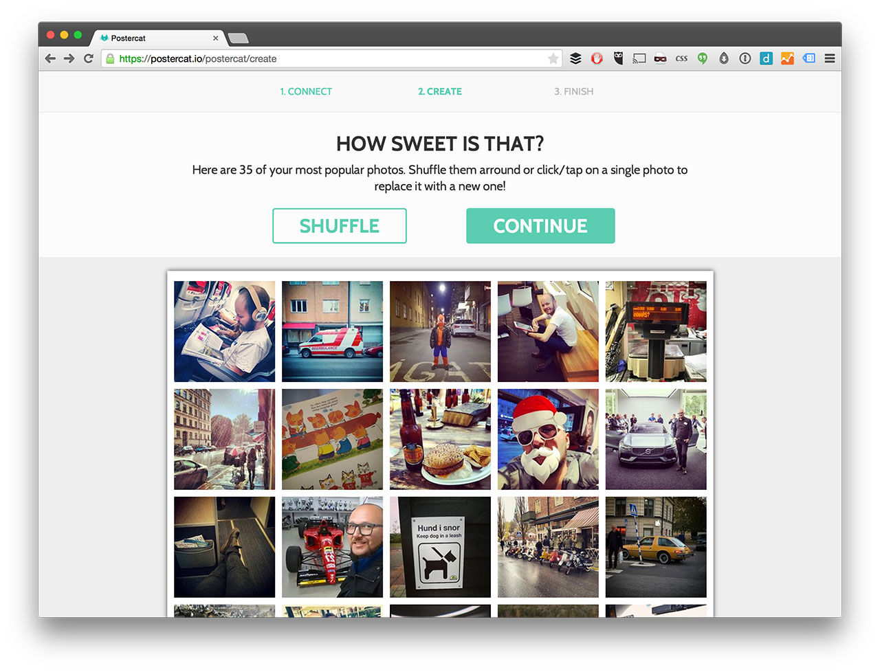 Printa dina populäraste Instragrambilder