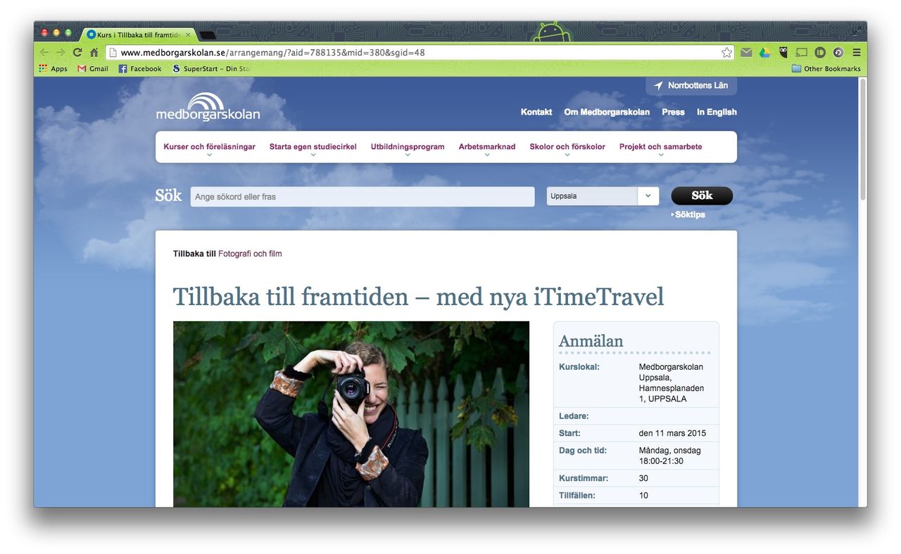 Medborgarskolan anordnar