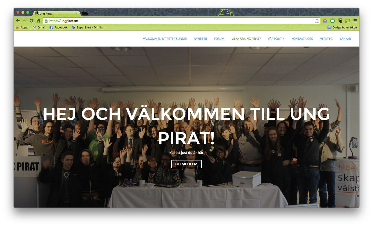 Ung Pirat avlyssnade Folk och försvar-konferensen