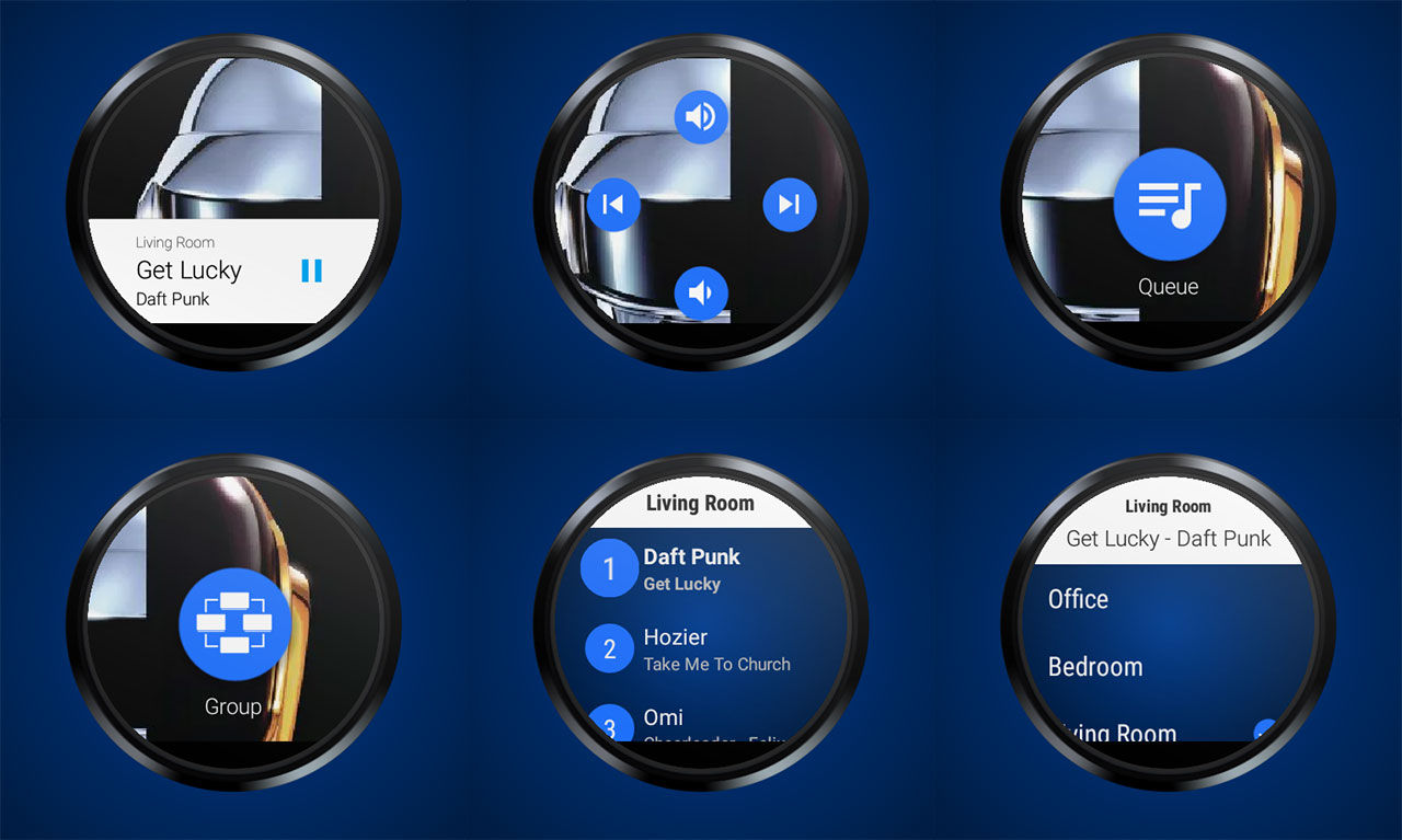 Styr ditt Sonossystem från klockan
