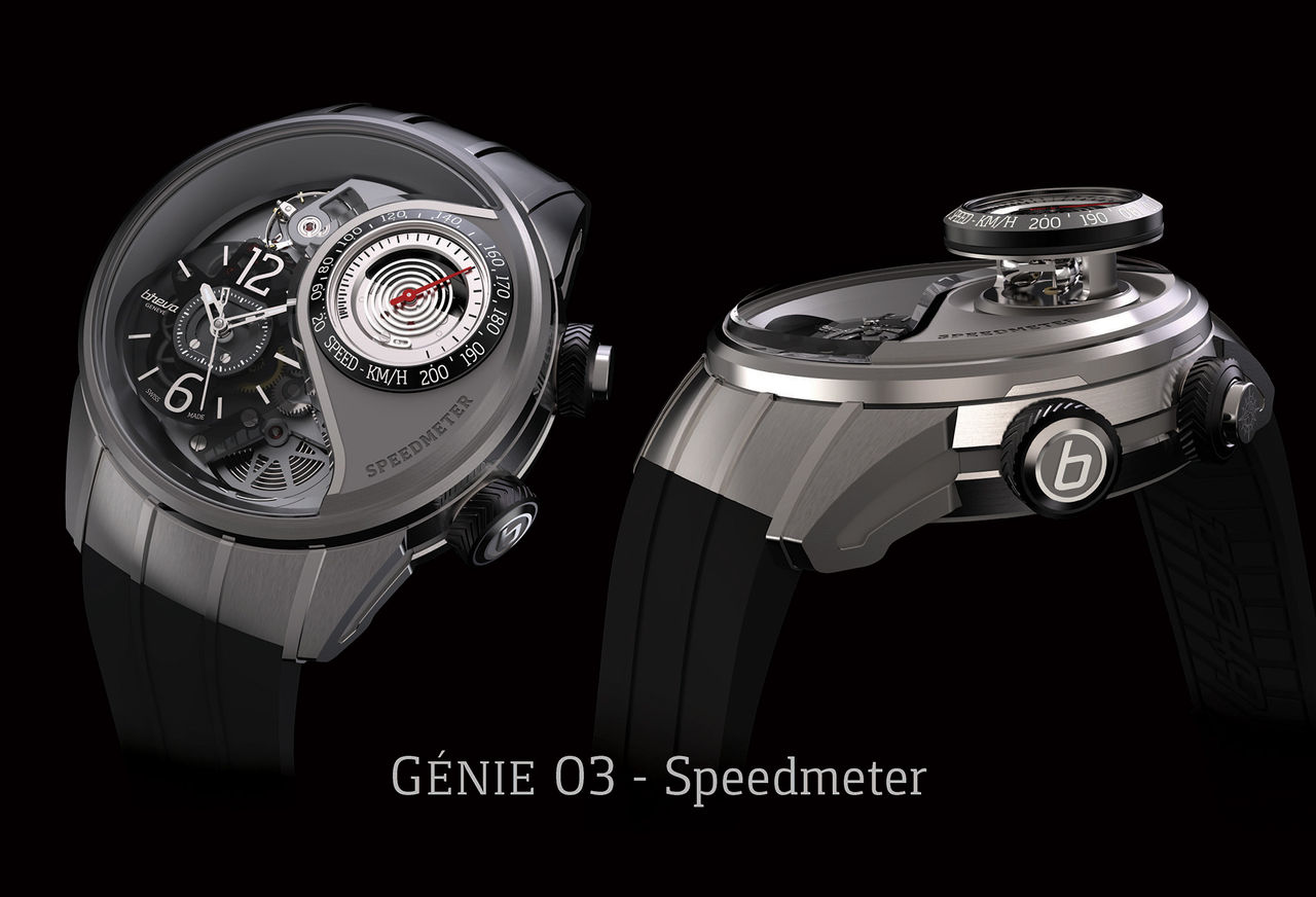 Klocka med inbyggd hastighetsmätare