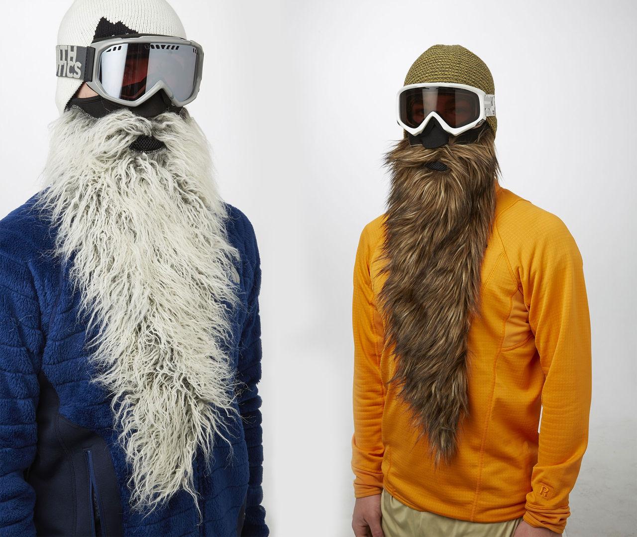 Kör massivt skägg i skidbacken