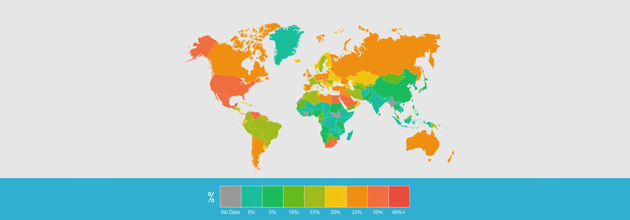 Hur fet är världen? Vilka länder har flest överviktiga? | Feber / Vetenskap
