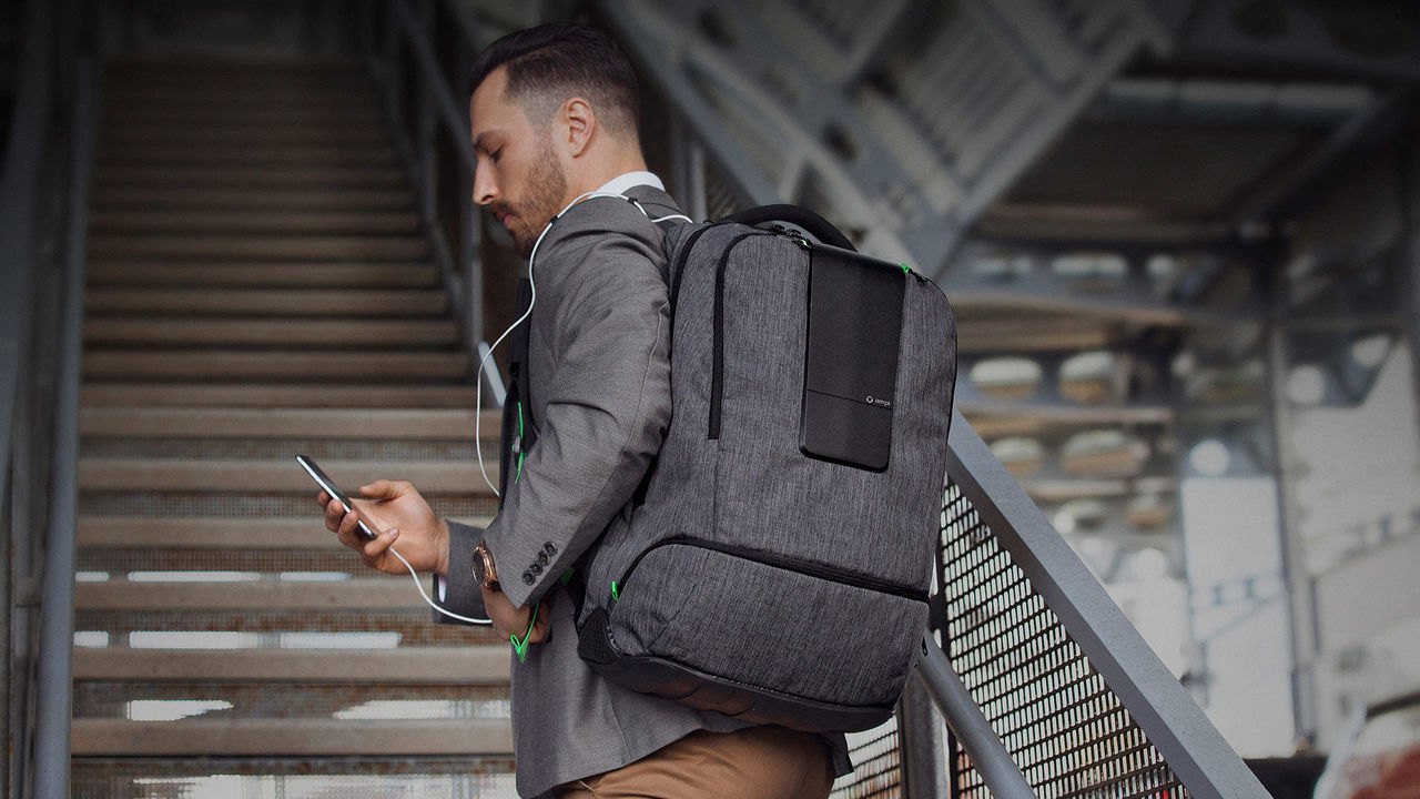 Ryggsäcken med massor av ström