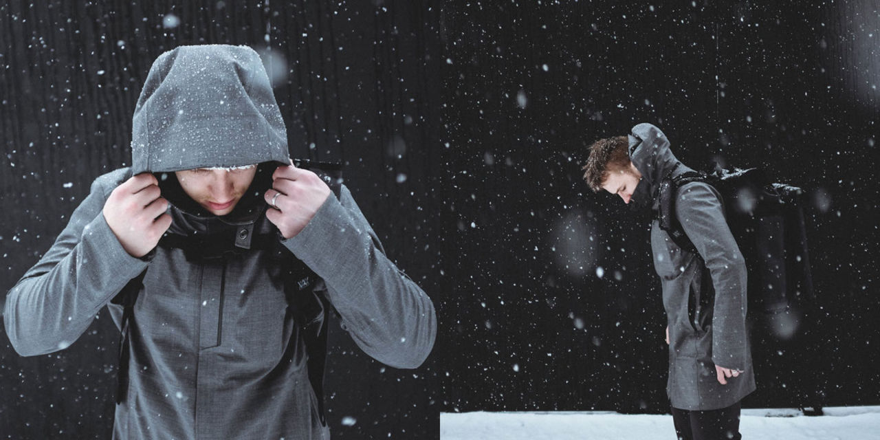 Stilig och vattentät överrock