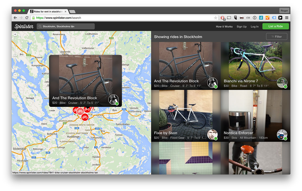 Hyr ut din cykel eller skidutrustning