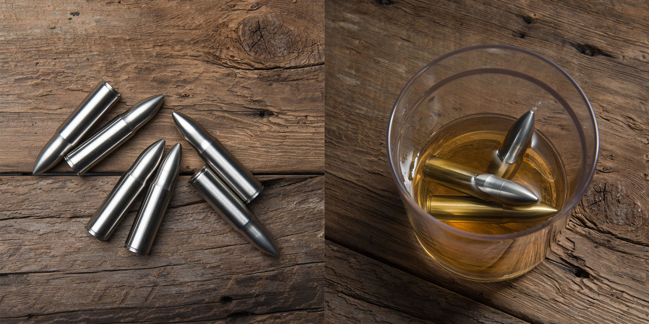 Patroner istället för isbitar i whiskeyn