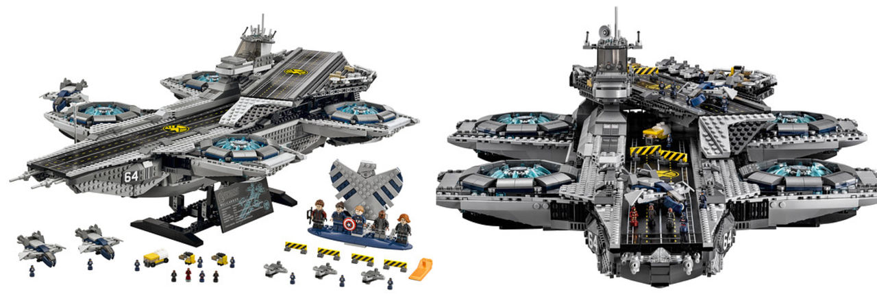 En närmare titt på SHIELD Helicarrier-byggsatsen