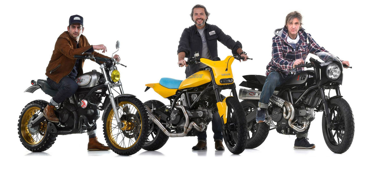 Nya Ducati Scrambler i tre olika skepnader