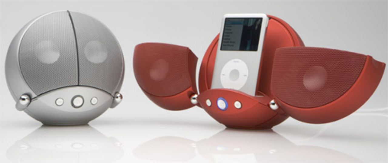 iPod-docka som ser ut som en nyckelpiga