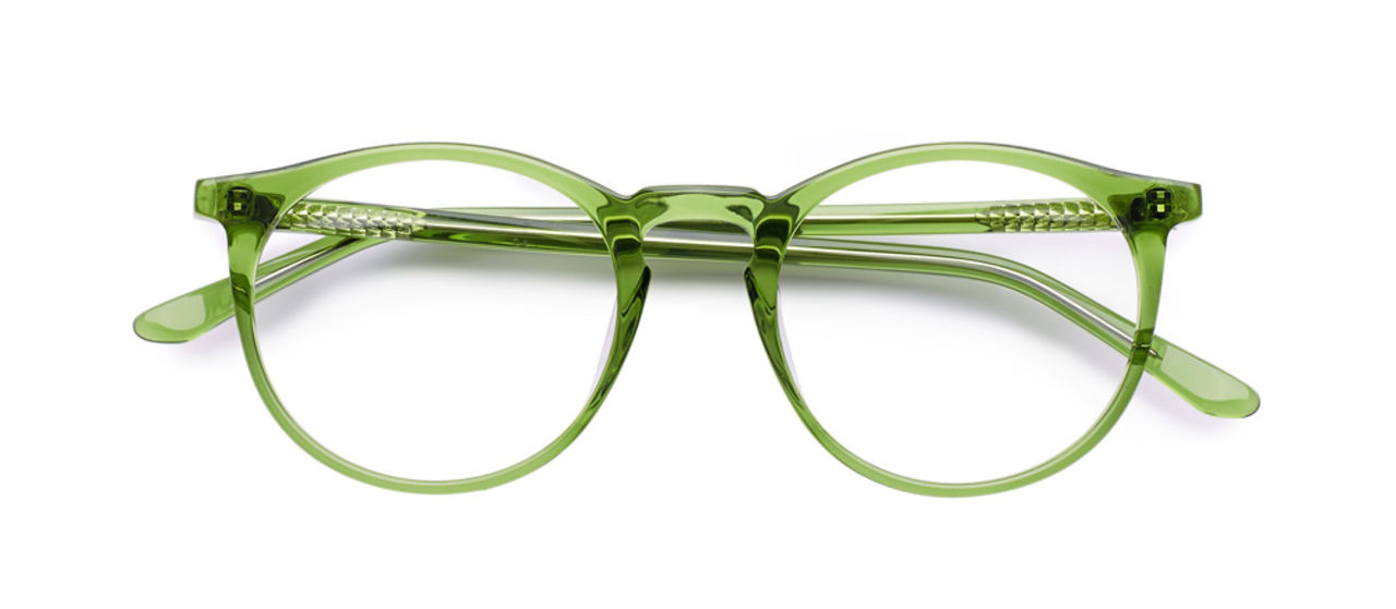 Grönt glasögonmode