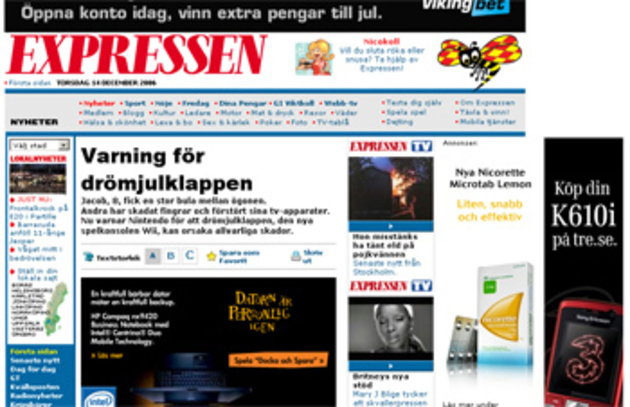 Varning för drömjulklappen