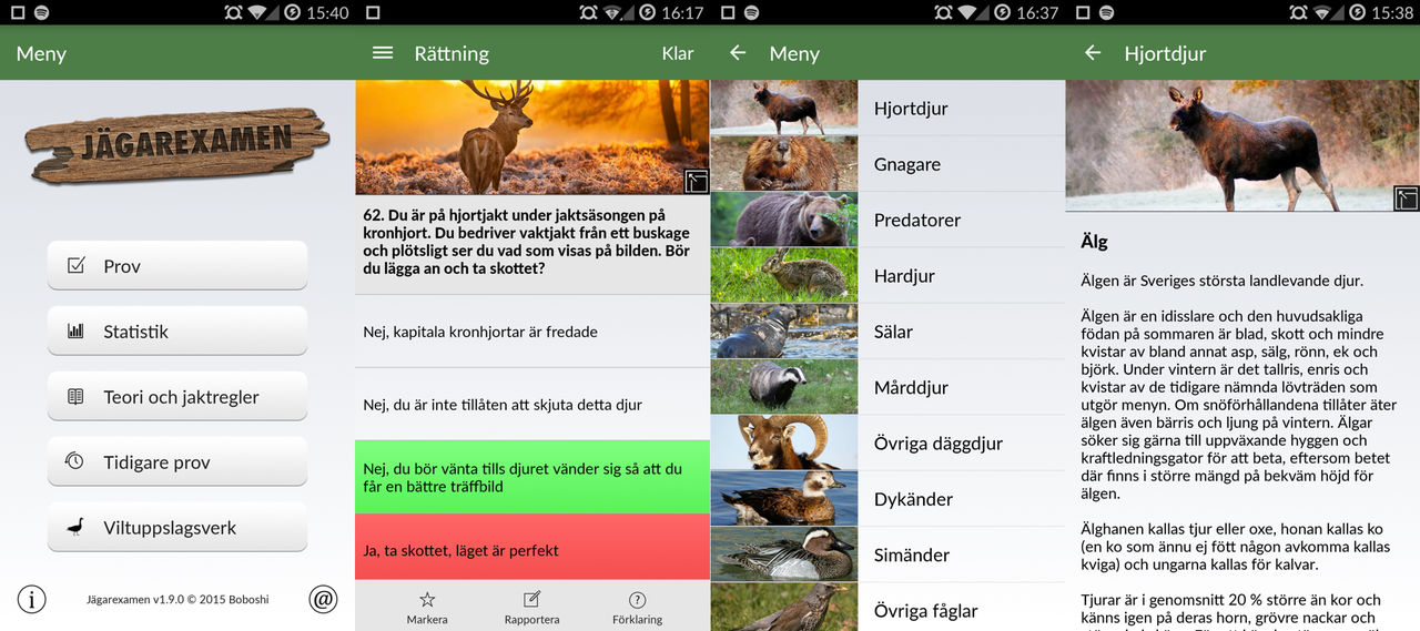 Jägarexamen 2.0 släppt till Android
