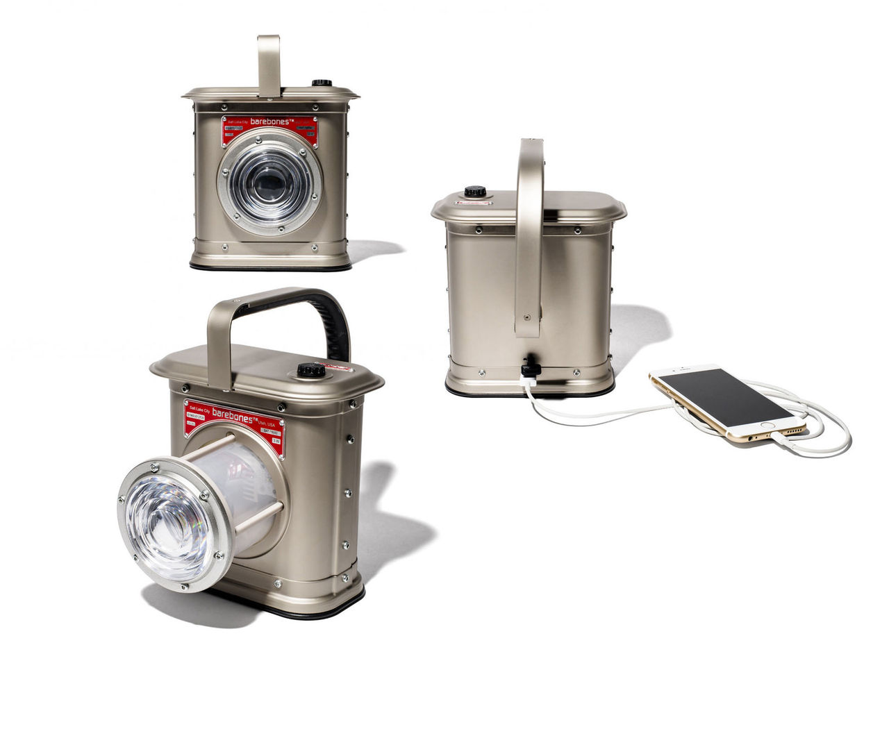 Lanternan som laddar telefonen