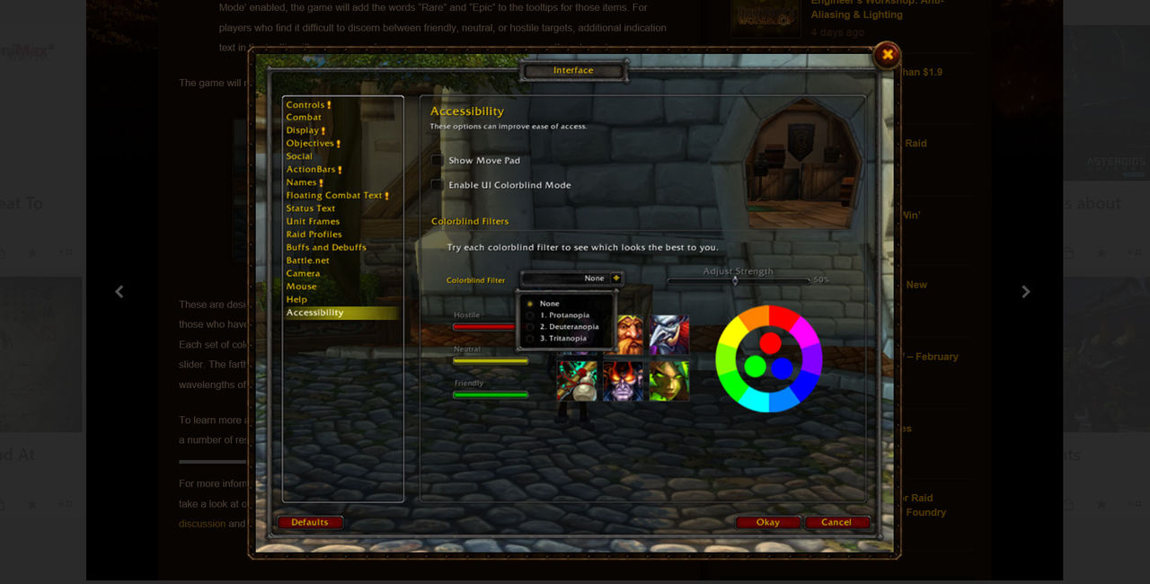 World of Warcraft får bättre stöd för färgblinda