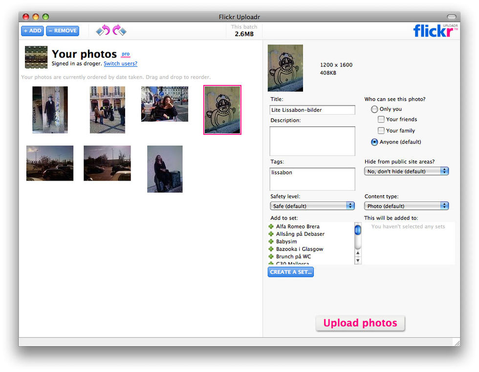 flickr uploadr for mac