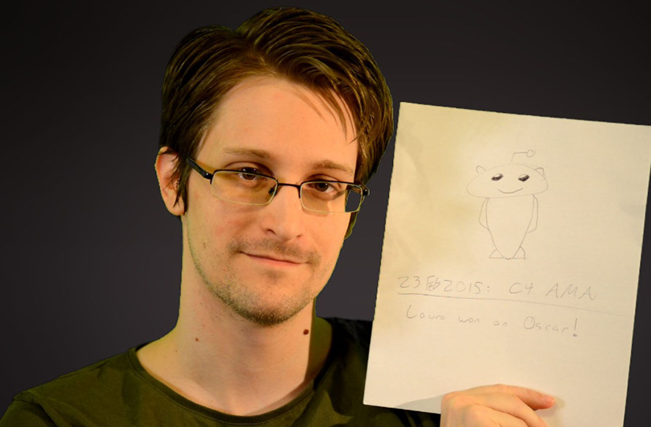 Edward Snowden svarar på frågor på Reddit