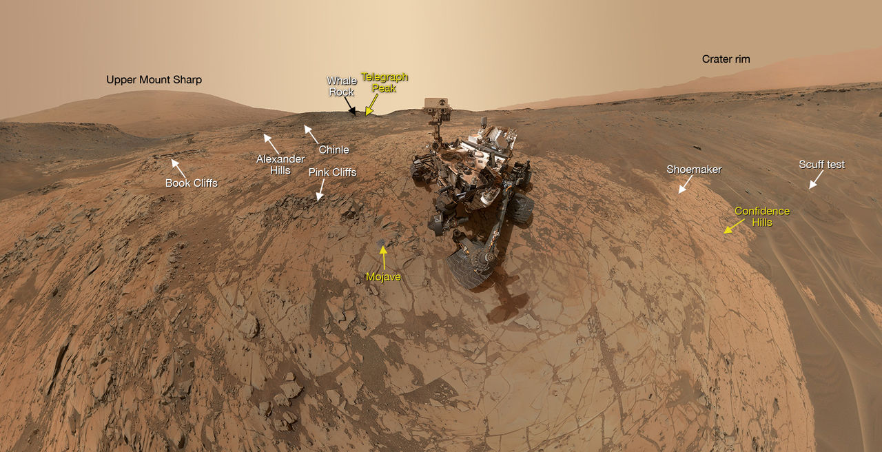 Curiosity tar ännu en selfie