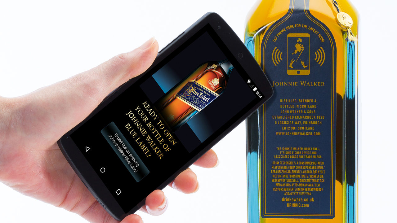 Diageo och Thinfilm tar fram NFC-berikad whisky