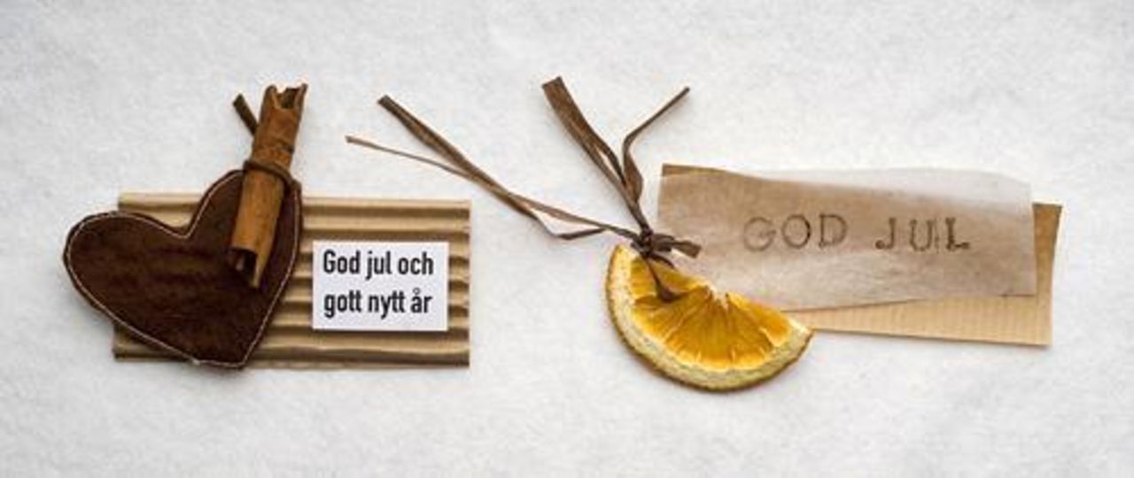 Gör egna julklappsetiketter