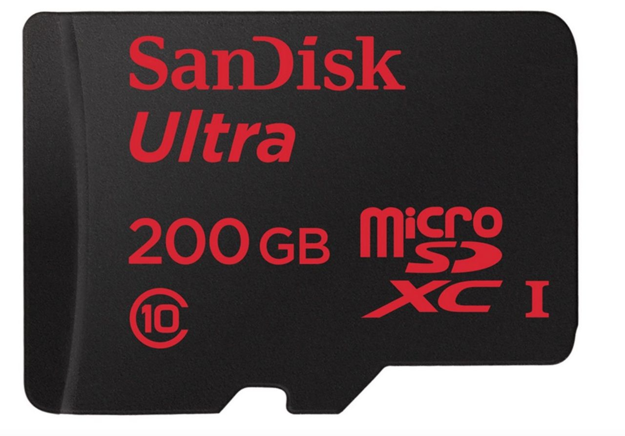 SanDisk visar microSD-kort med 200GB
