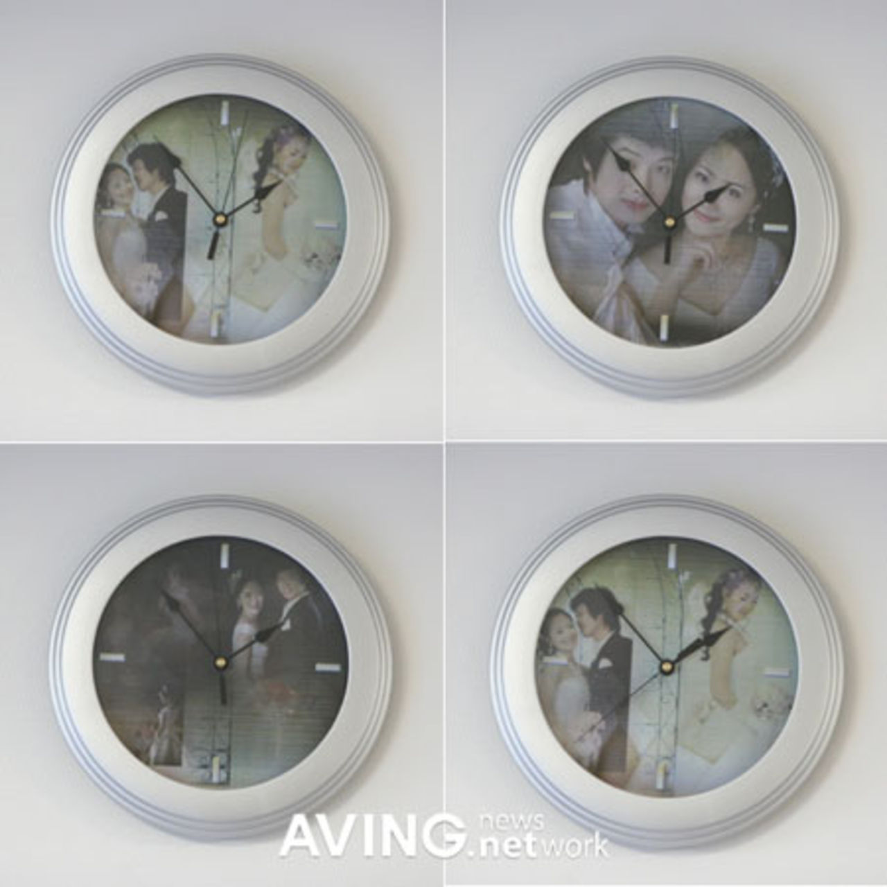 Clock-i - väggklocka med bildvisare