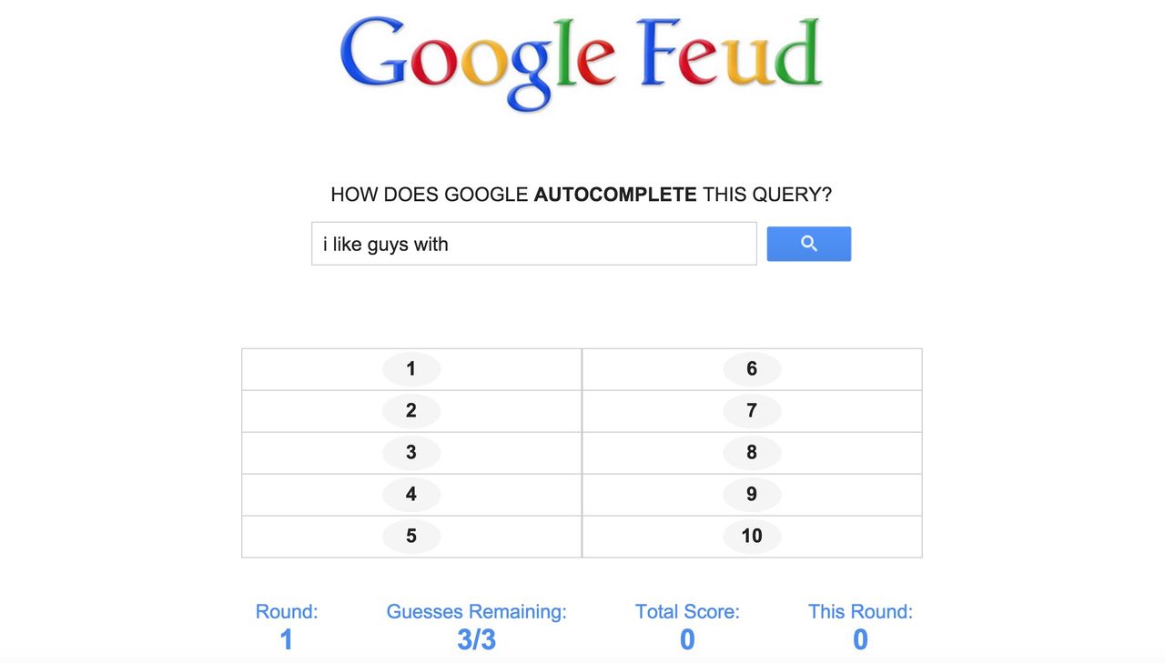 Spela Google Feud