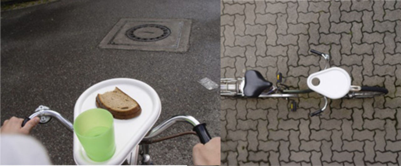 En frukostbricka till cykeln