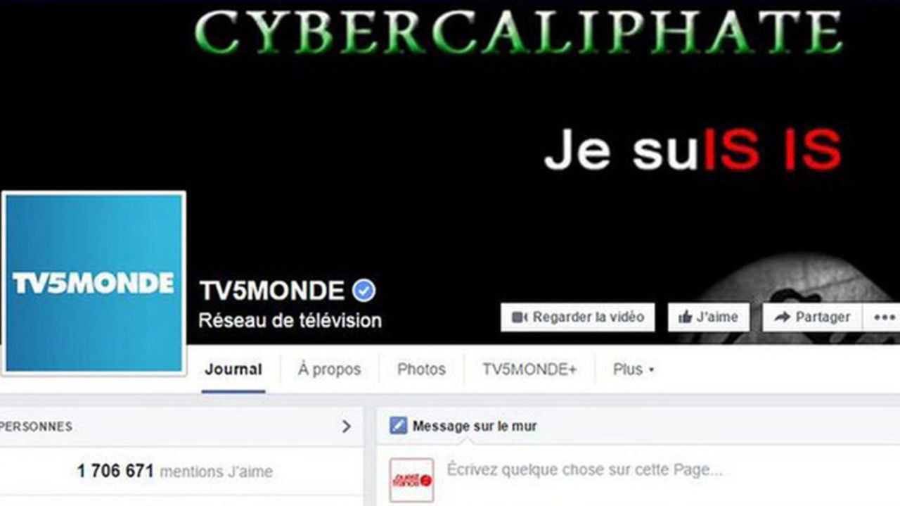 Fransk TV-station hackad av IS